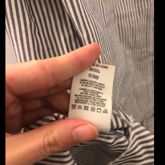 Theory Striped Lexanda Mason $295 Bell Sleeve Top Sz S - Picture 4 of 5